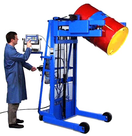 Vertical-Lift Drum Pourer
with Air Power Lift and Tilt