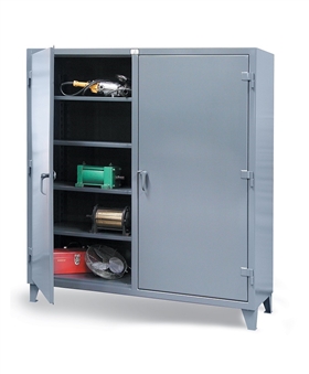Strong Hold Double Shift Cabinet Industrial Metal Storage Cabinets, industrial storage shelf, industrial storage shelving, industrial storage cabinets with doors, industrial metal storage cabinet, steel storage shelves, strong hold storage cabinets,