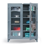 Strong Hold See-Through Door Industrial Metal Storage Cabinet, metal storage cabinets,  industrial storage cabinets with doors, heavy duty storage cabinets with locks, industrial storage cabinets with windows, see through storage cabinets